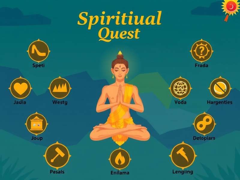 Spiritual Quest Indian Cultural Elements